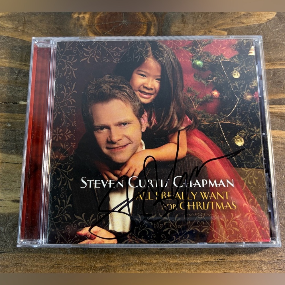 Steven Curtis Chapman - All I Really Want For Christmas CD SIGNED Autographed